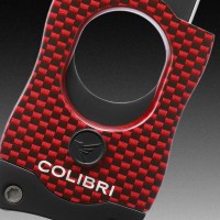 Colibri S Cut Cigar Cutter Carbon Fiber κόκκινος