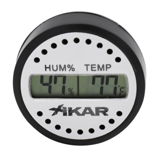 XIKAR PuroTemp Round Digital Hygrometer